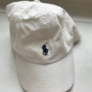 White Polo hat